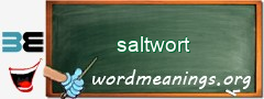 WordMeaning blackboard for saltwort